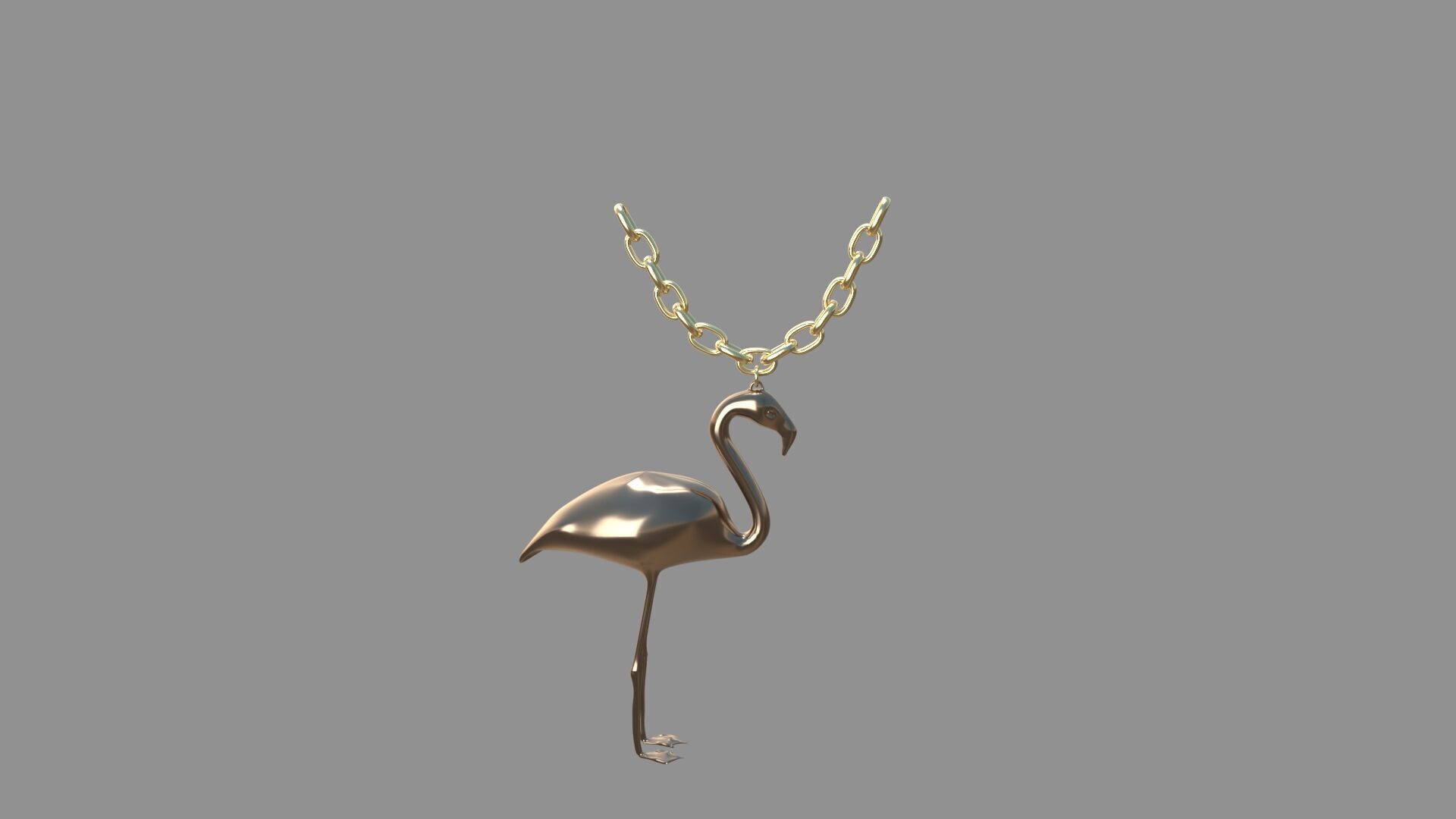 flamingo locket collection 3D model_25