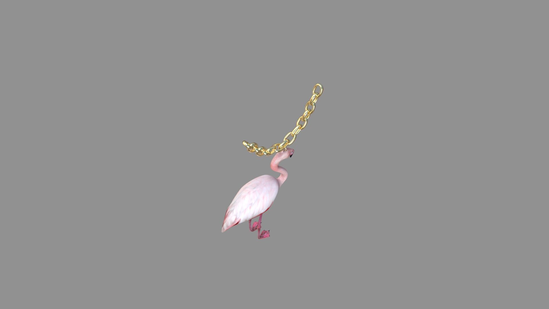 flamingo locket collection 3D model_2