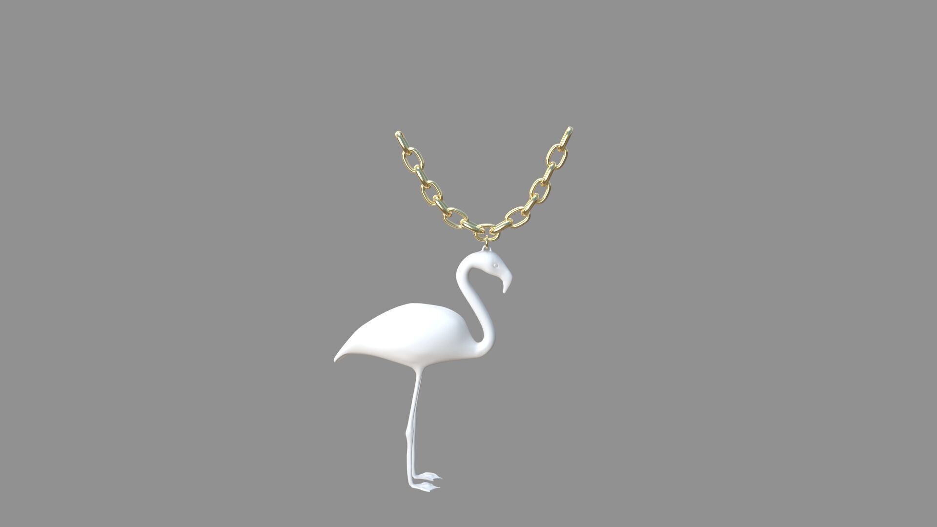 flamingo locket collection 3D model_12