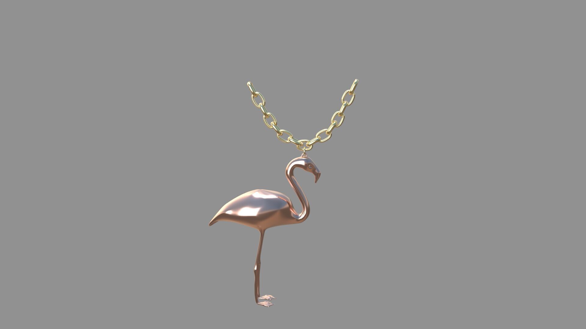 flamingo locket collection 3D model_22
