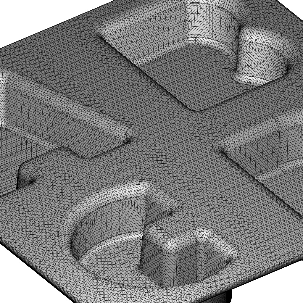 Premium Alphabetical Dinner Plate 3D print model_4