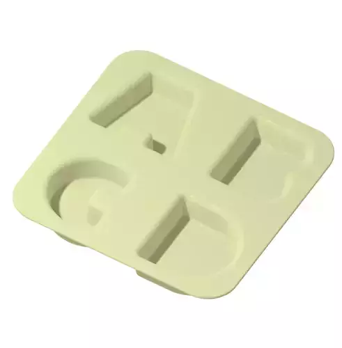 Premium Alphabetical Dinner Plate 3D print model