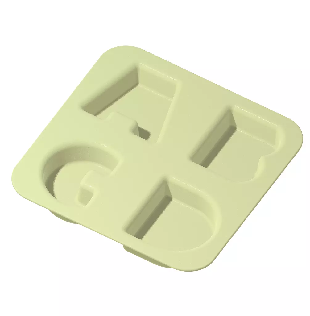 Premium Alphabetical Dinner Plate 3D print model_0