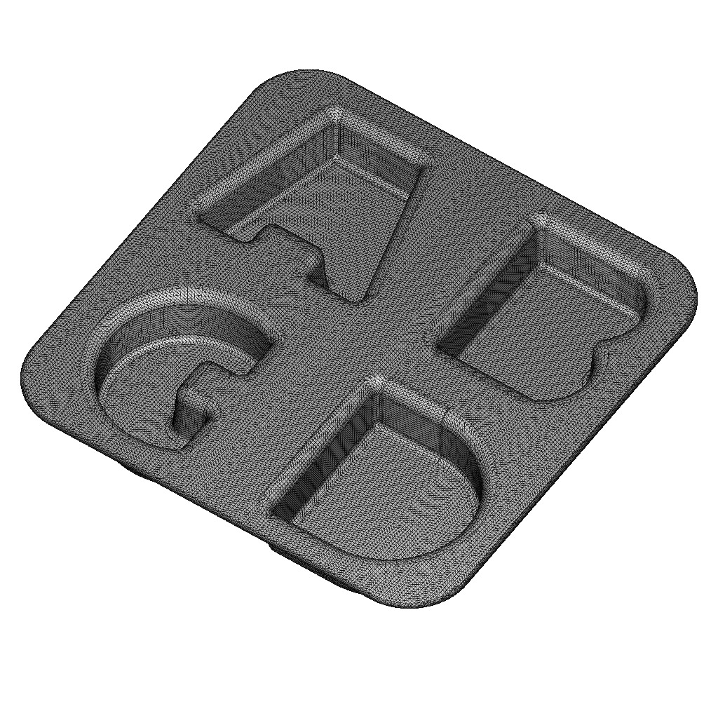 Premium Alphabetical Dinner Plate 3D print model_3