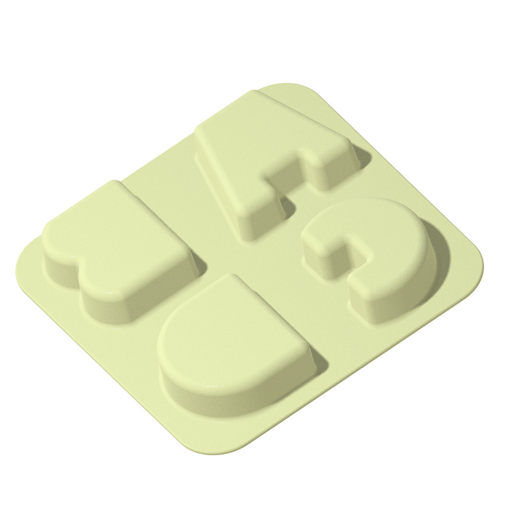 Premium Alphabetical Dinner Plate 3D print model_2