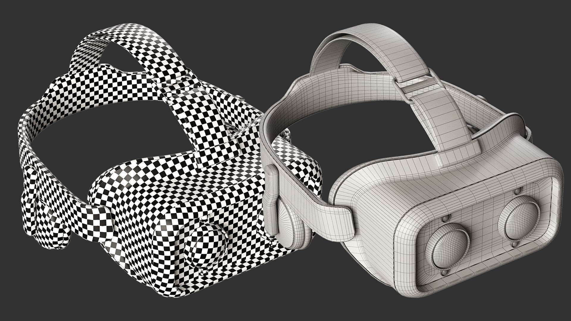 10 VR-Headset  Low-poly 3D model_20