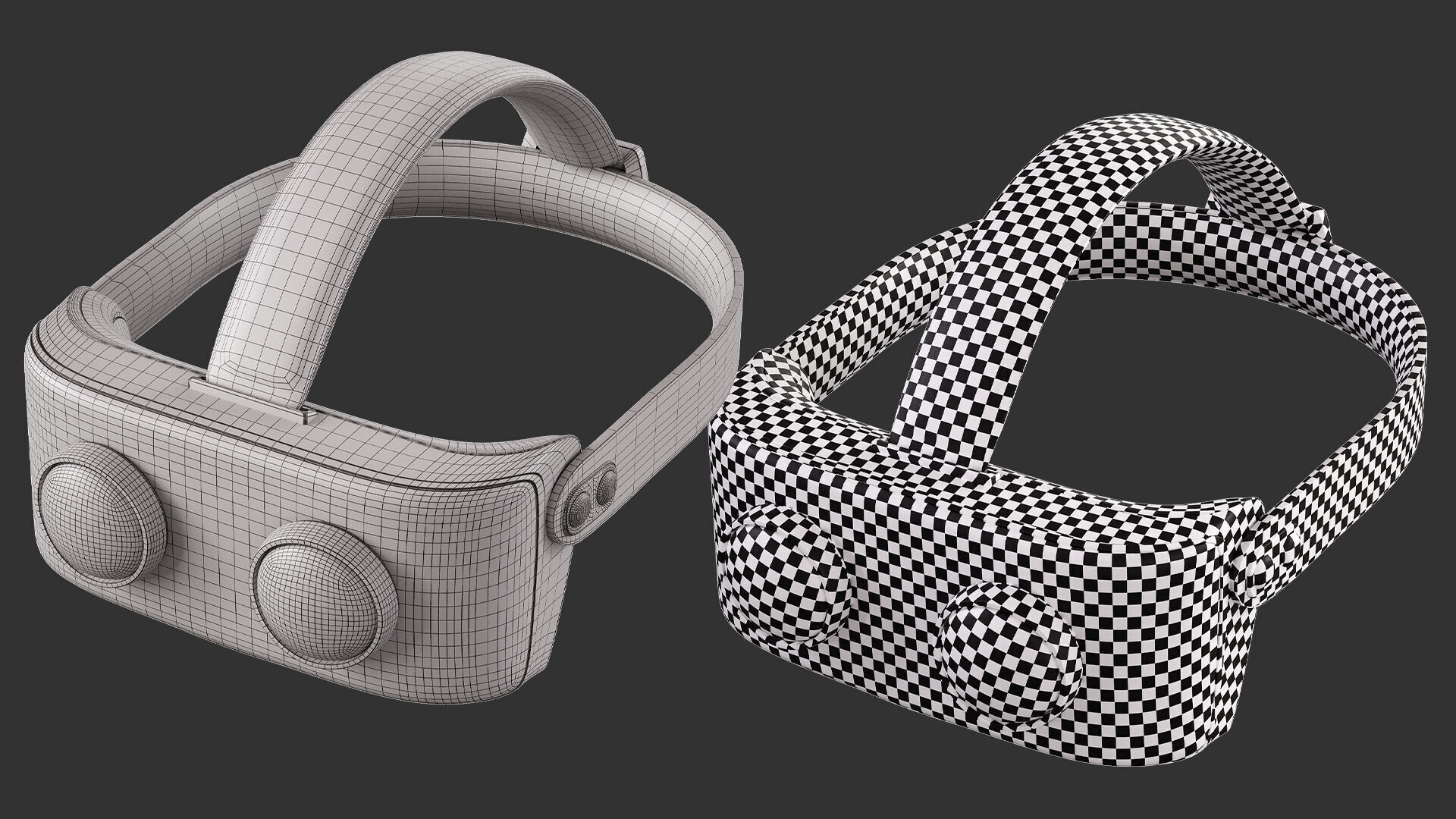 10 VR-Headset  Low-poly 3D model_26