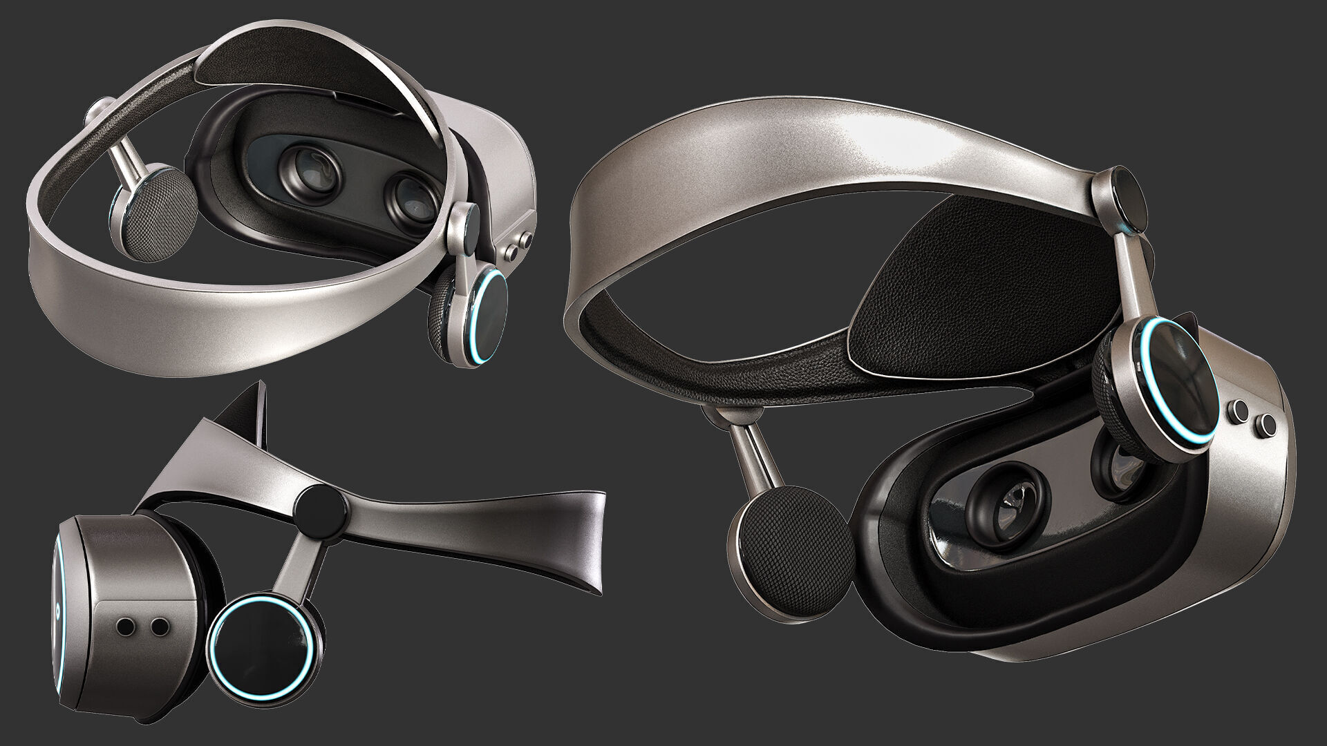 10 VR-Headset  Low-poly 3D model_15