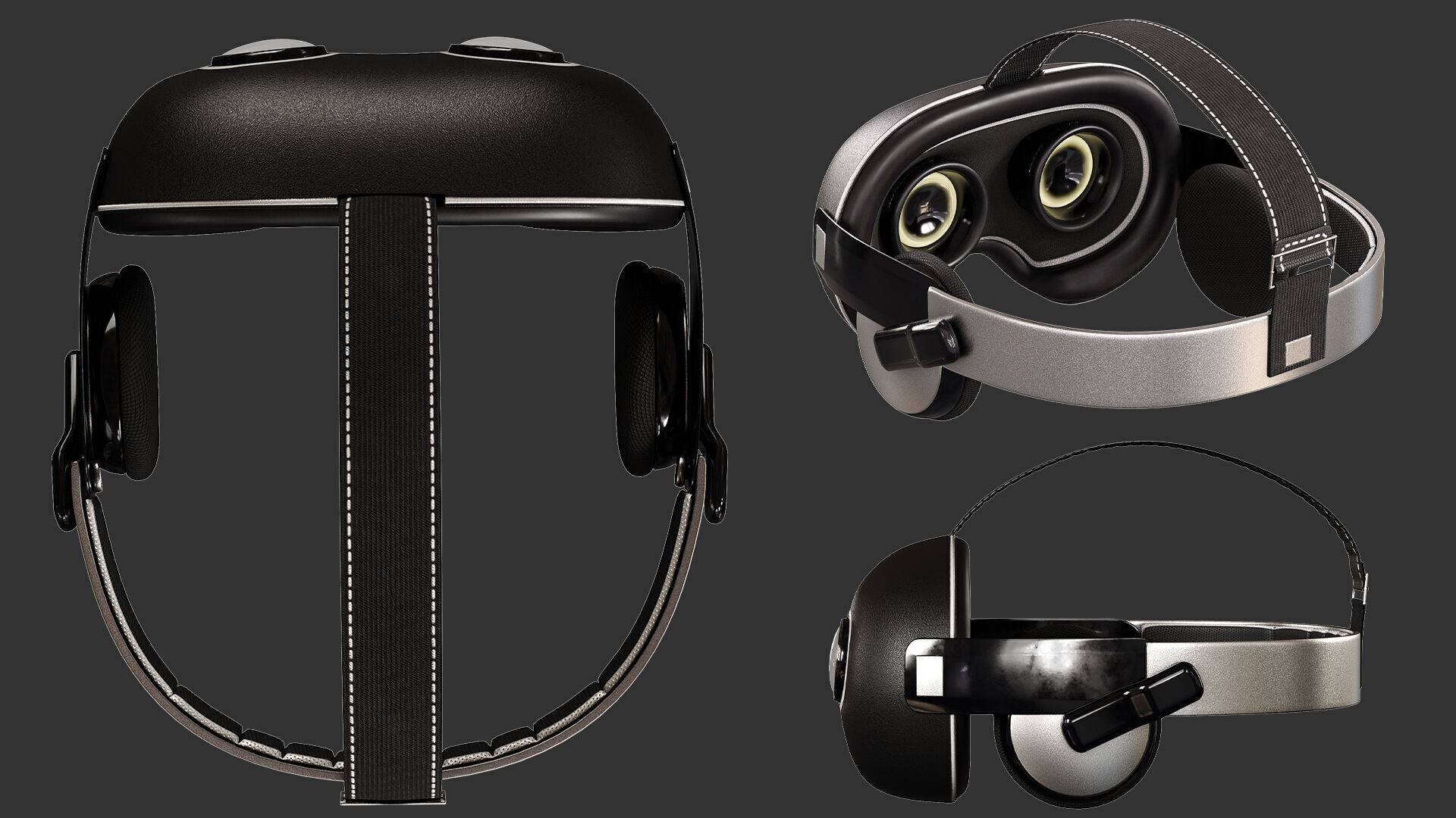 10 VR-Headset  Low-poly 3D model_16