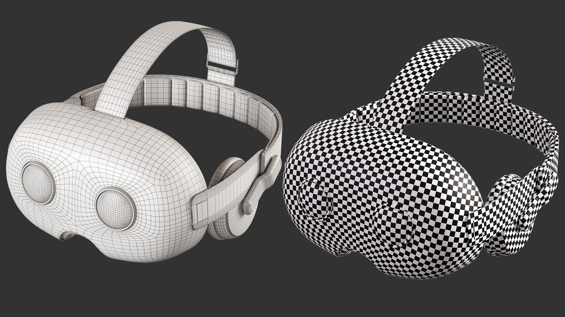 10 VR-Headset  Low-poly 3D model_30