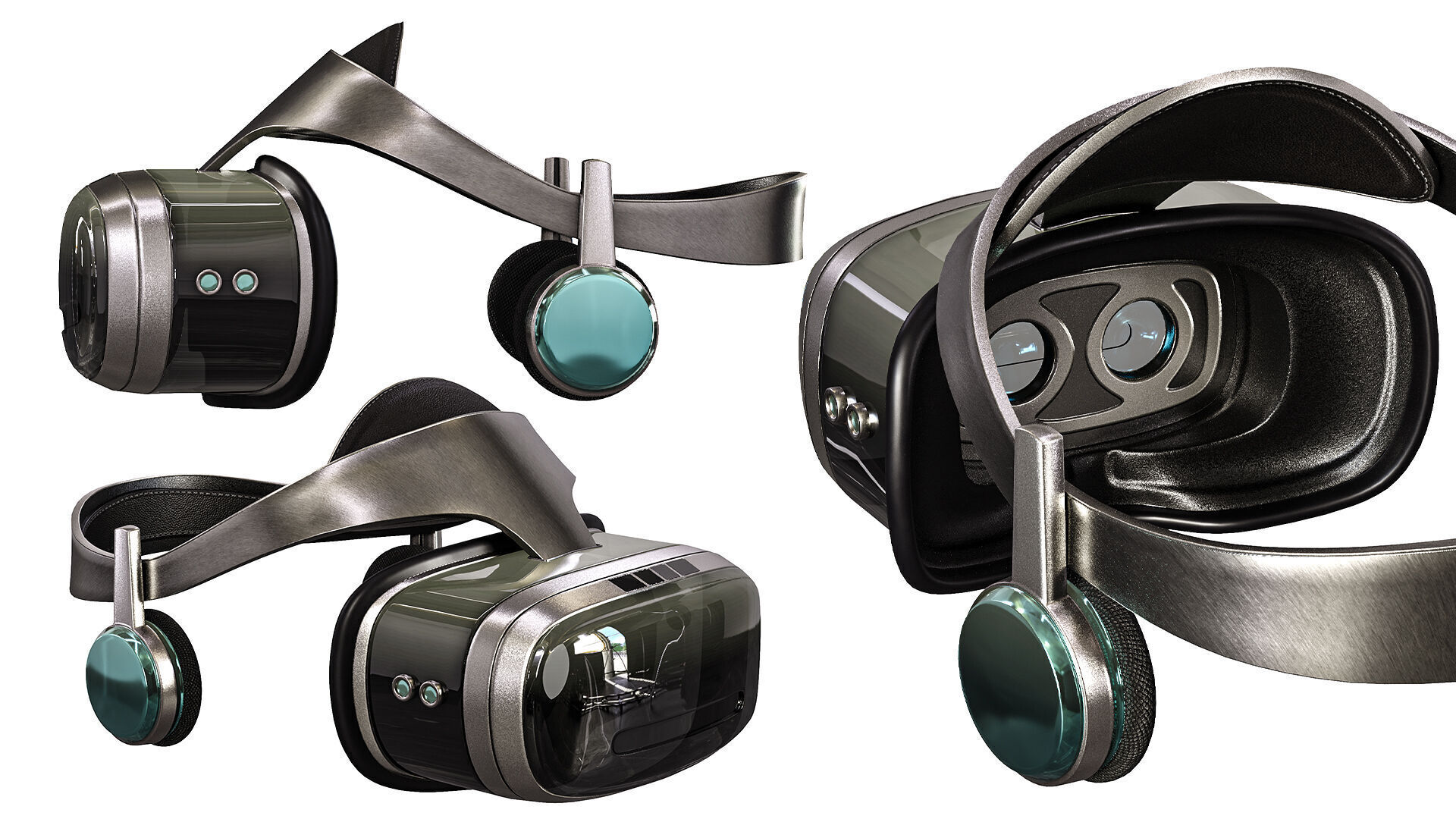 10 VR-Headset  Low-poly 3D model_10