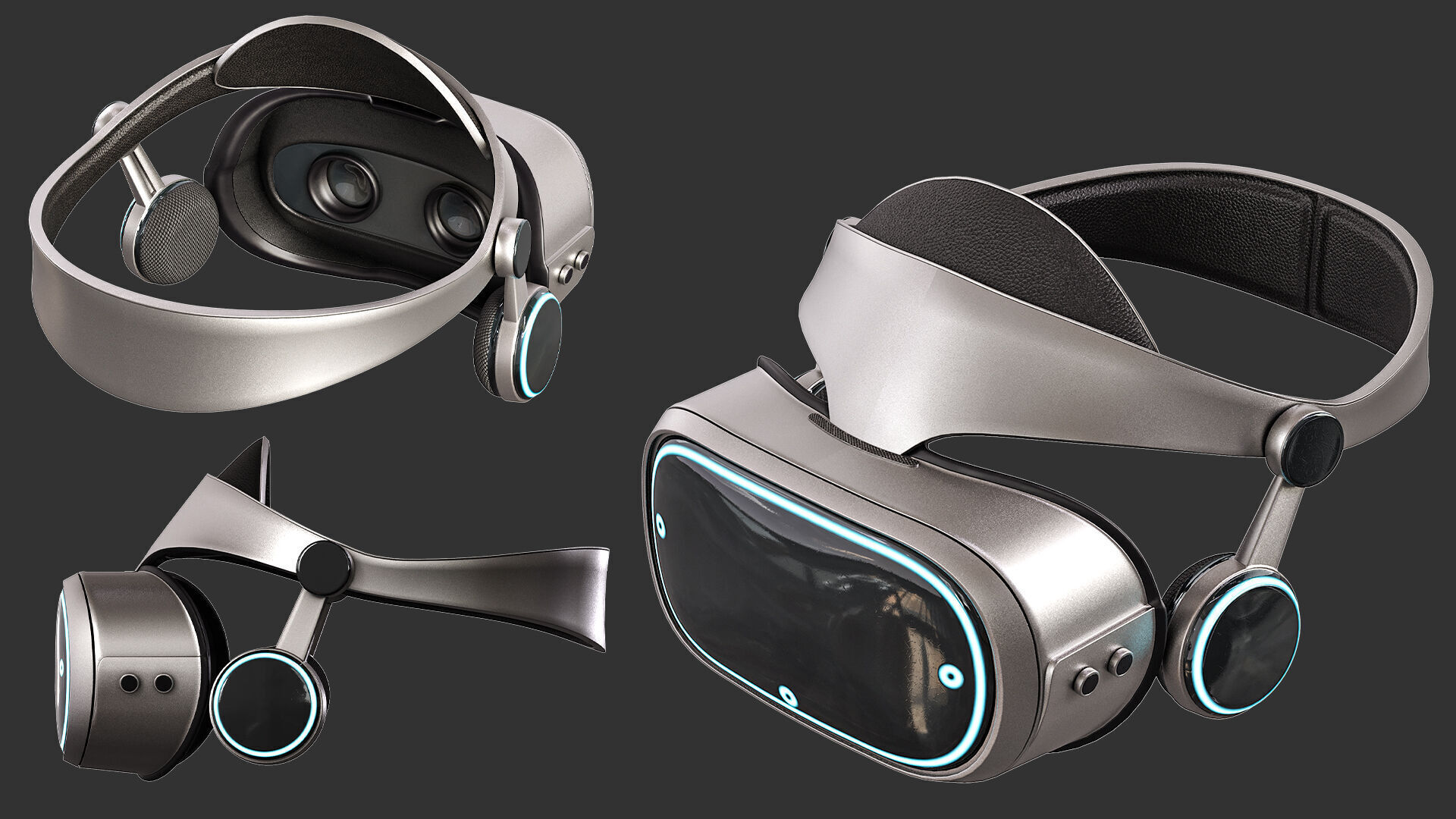 10 VR-Headset  Low-poly 3D model_29