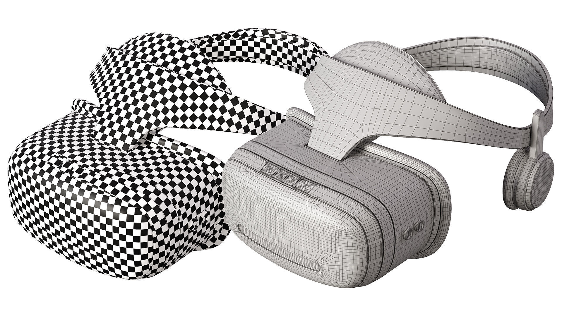 10 VR-Headset  Low-poly 3D model_45