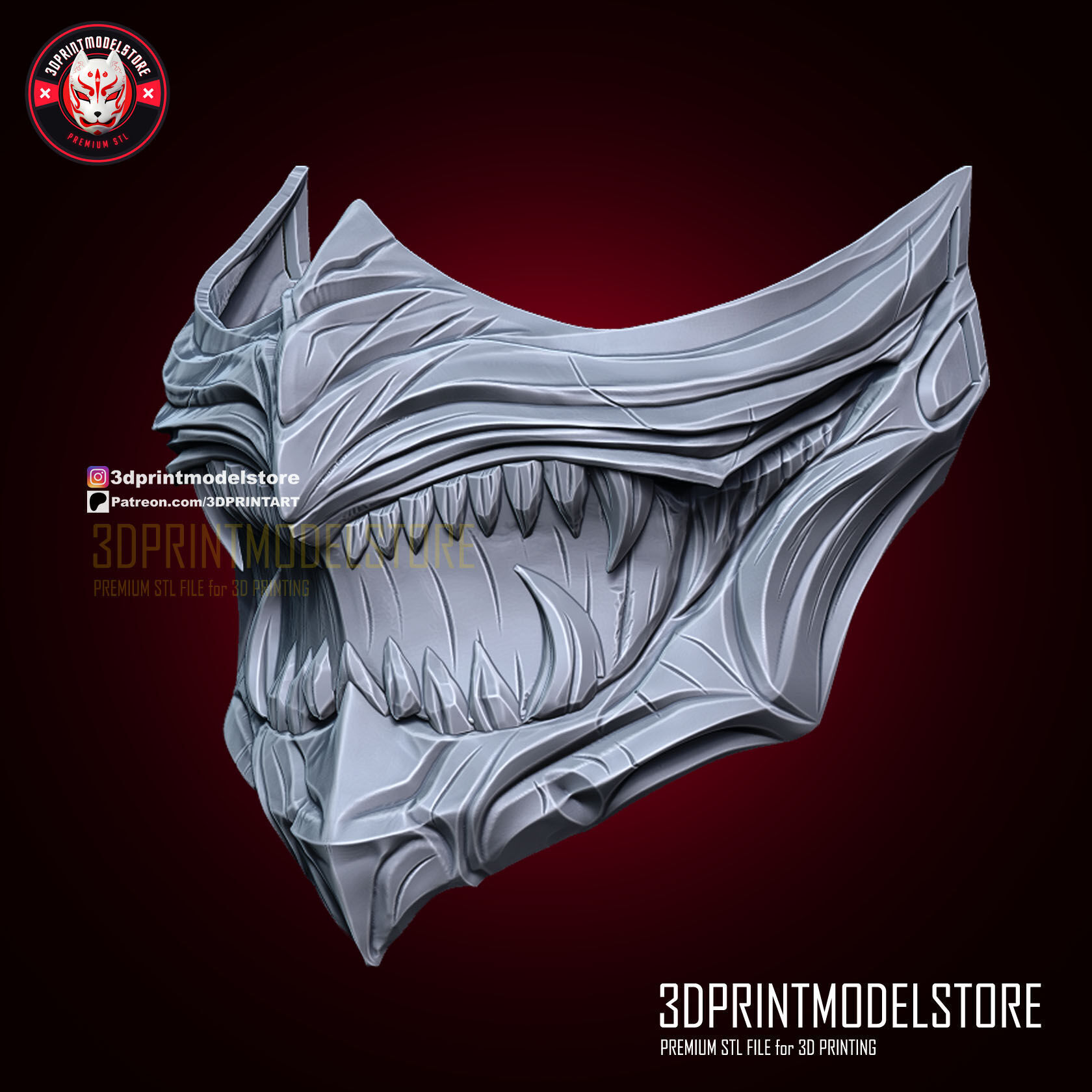 Ninja Gaiden 4 Cosplay Mask - Onimusa - Samurai - Game 3D print model_4