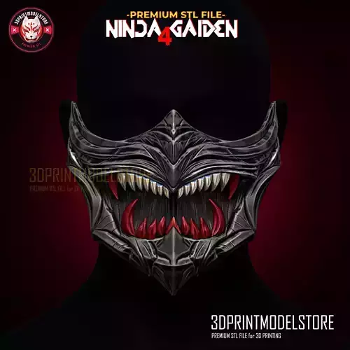 Ninja Gaiden 4 Cosplay Mask - Onimusa - Samurai - Game 3D print model