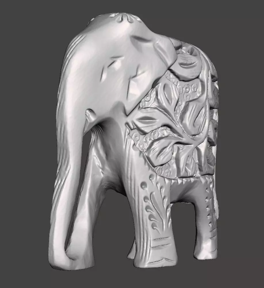 Hand Carved Wooden 3d Scanned Figurine Free 3D print model