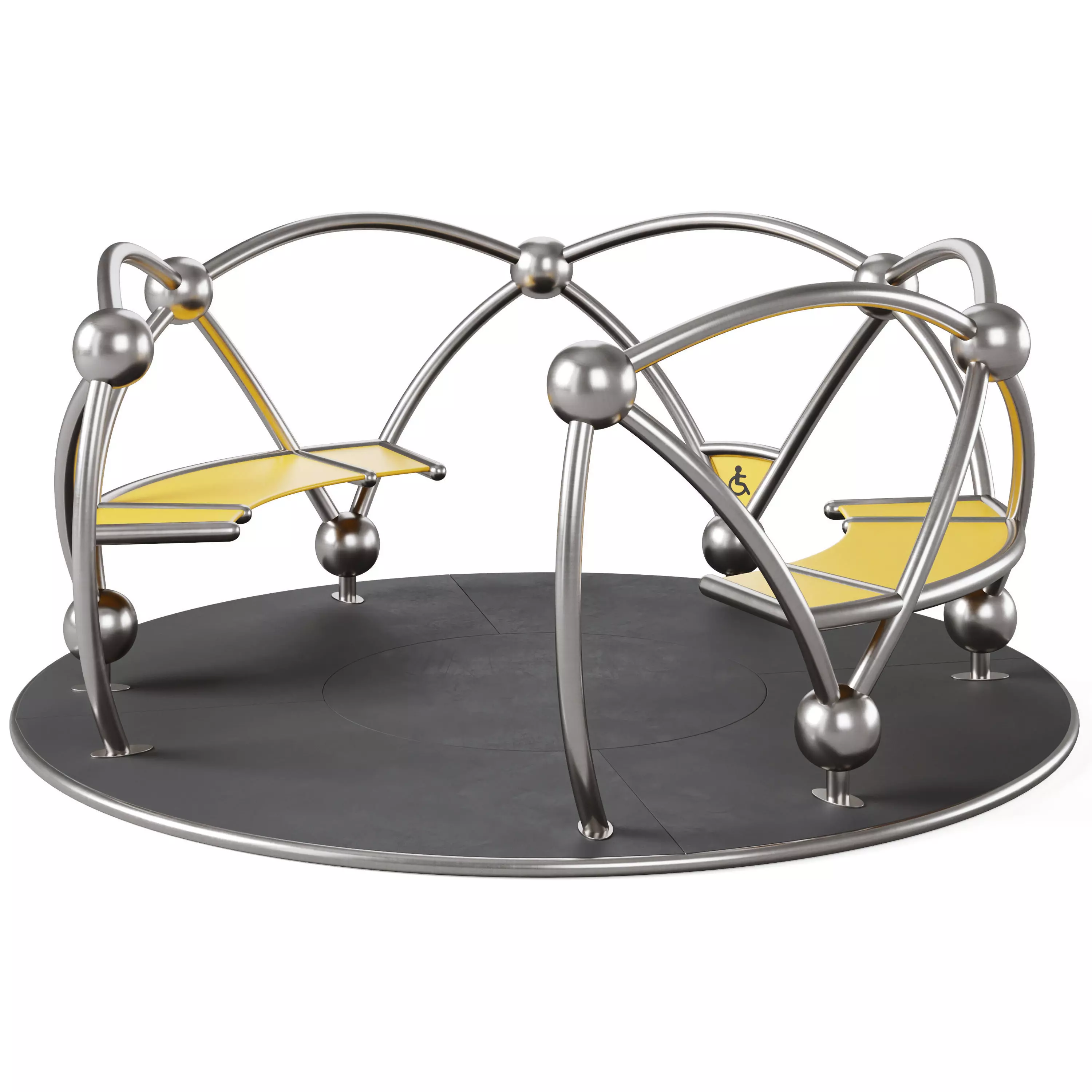 Inclusive roundabout Atomic by Inter-play 3D model