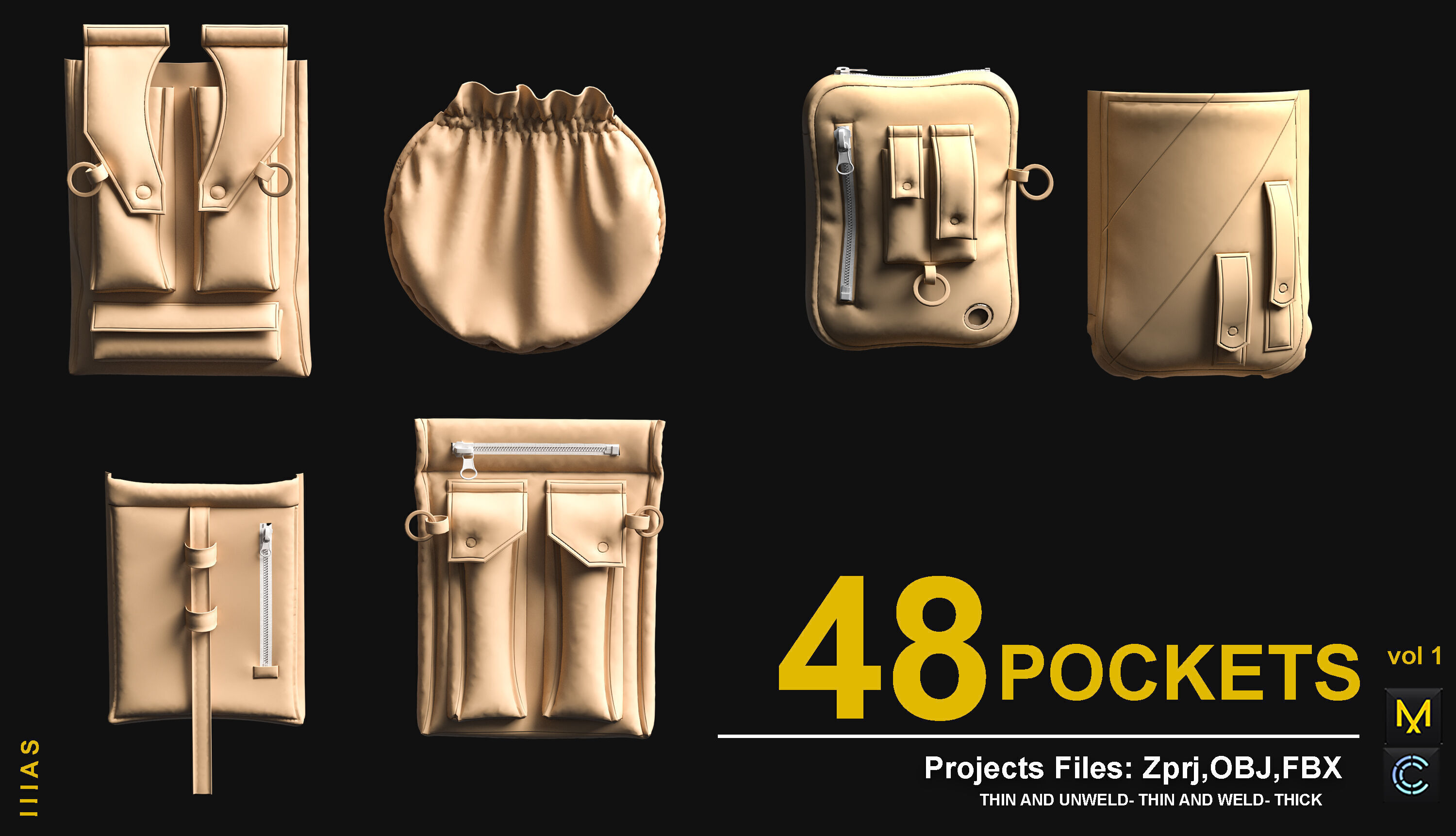 pockets 3D model_3