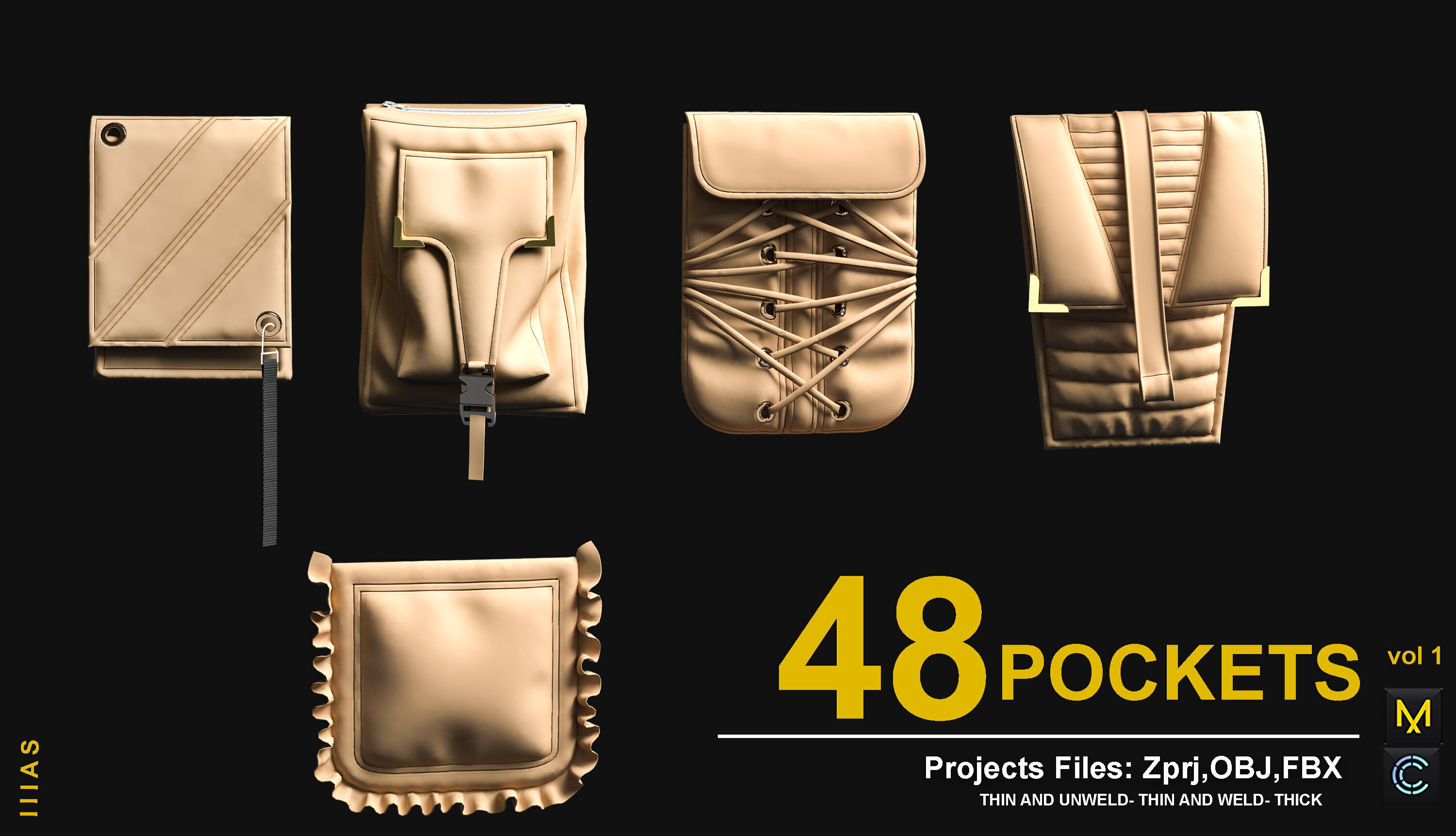 pockets 3D model_2