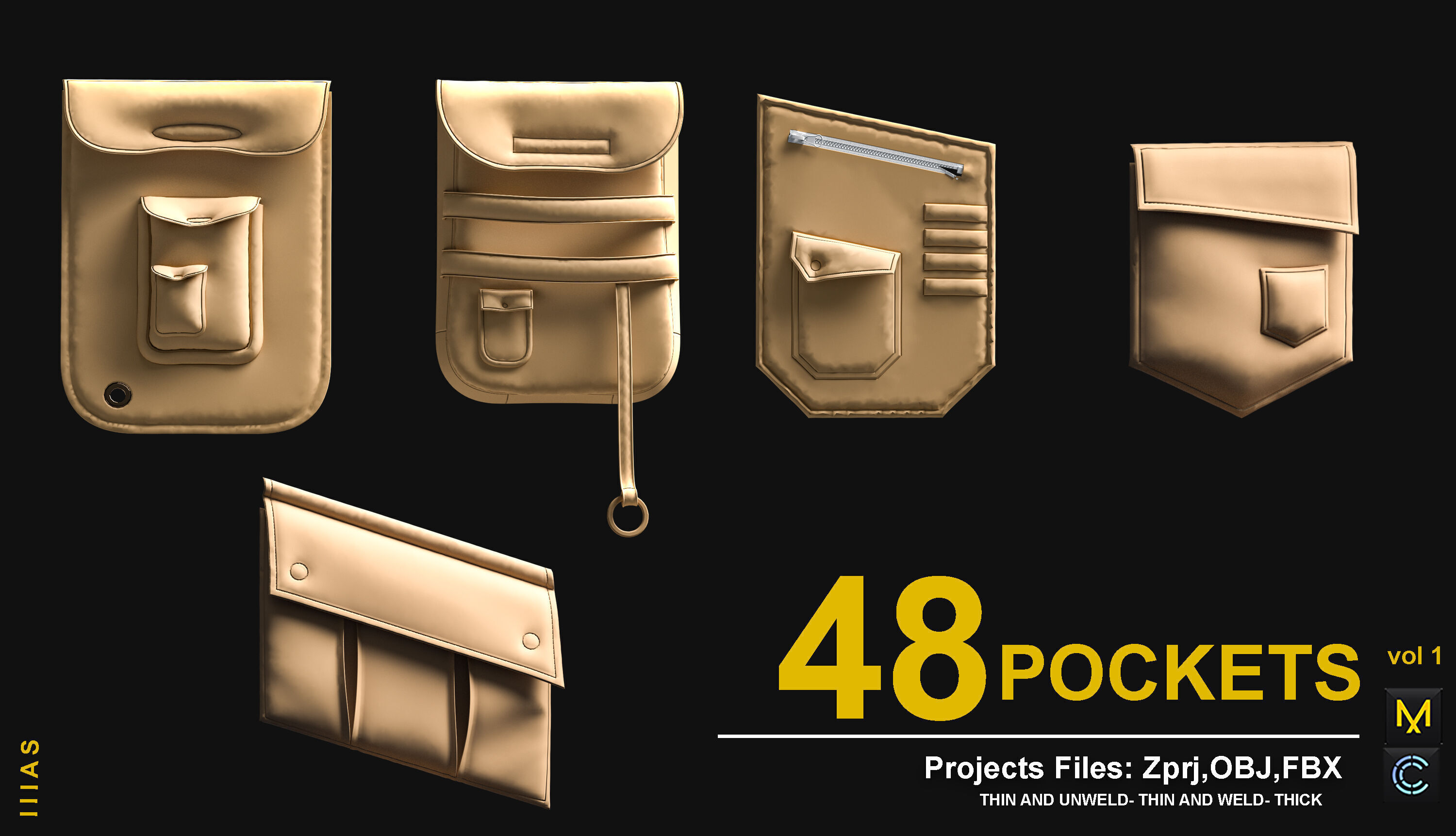 pockets 3D model_7