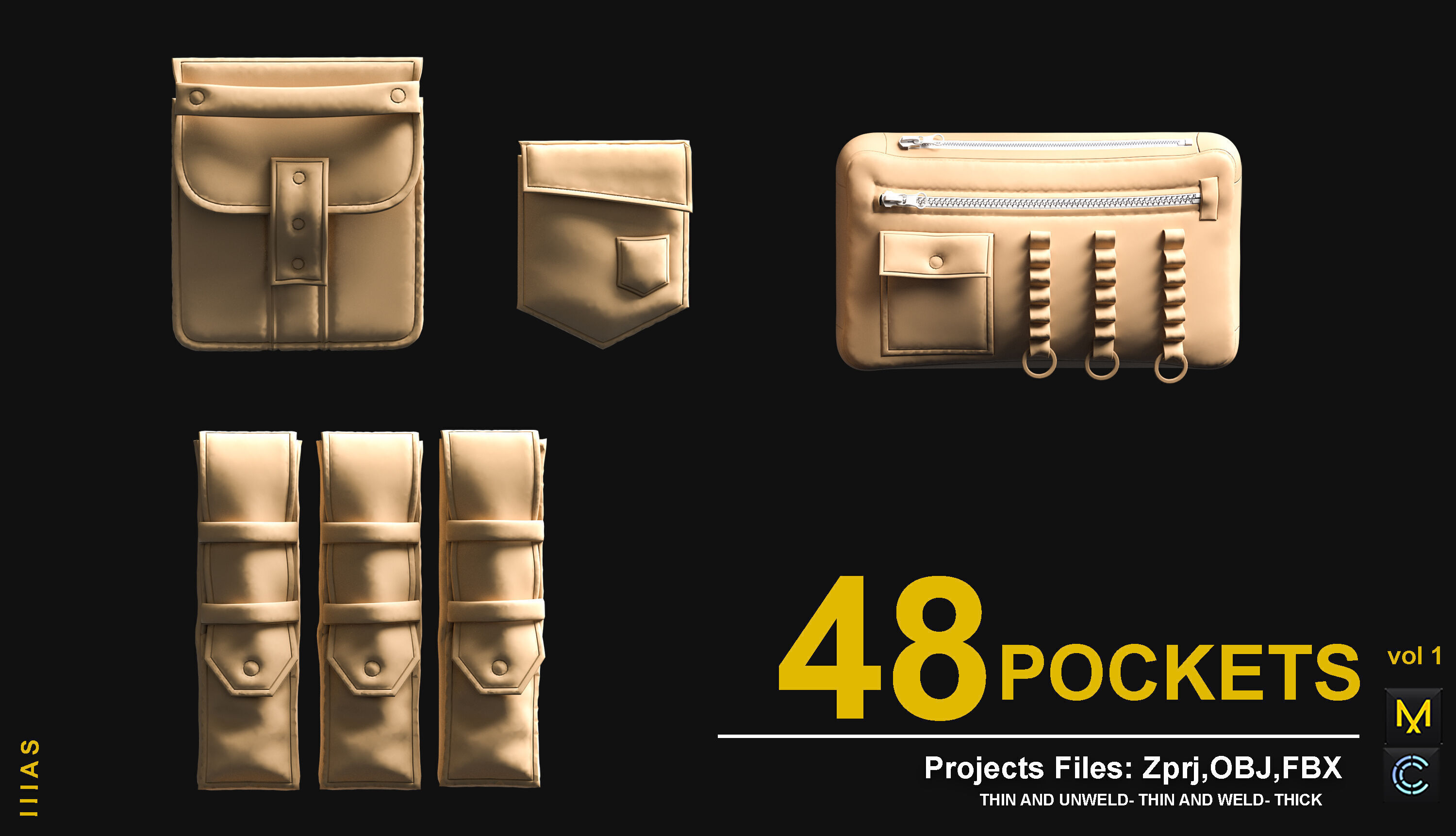 pockets 3D model_6
