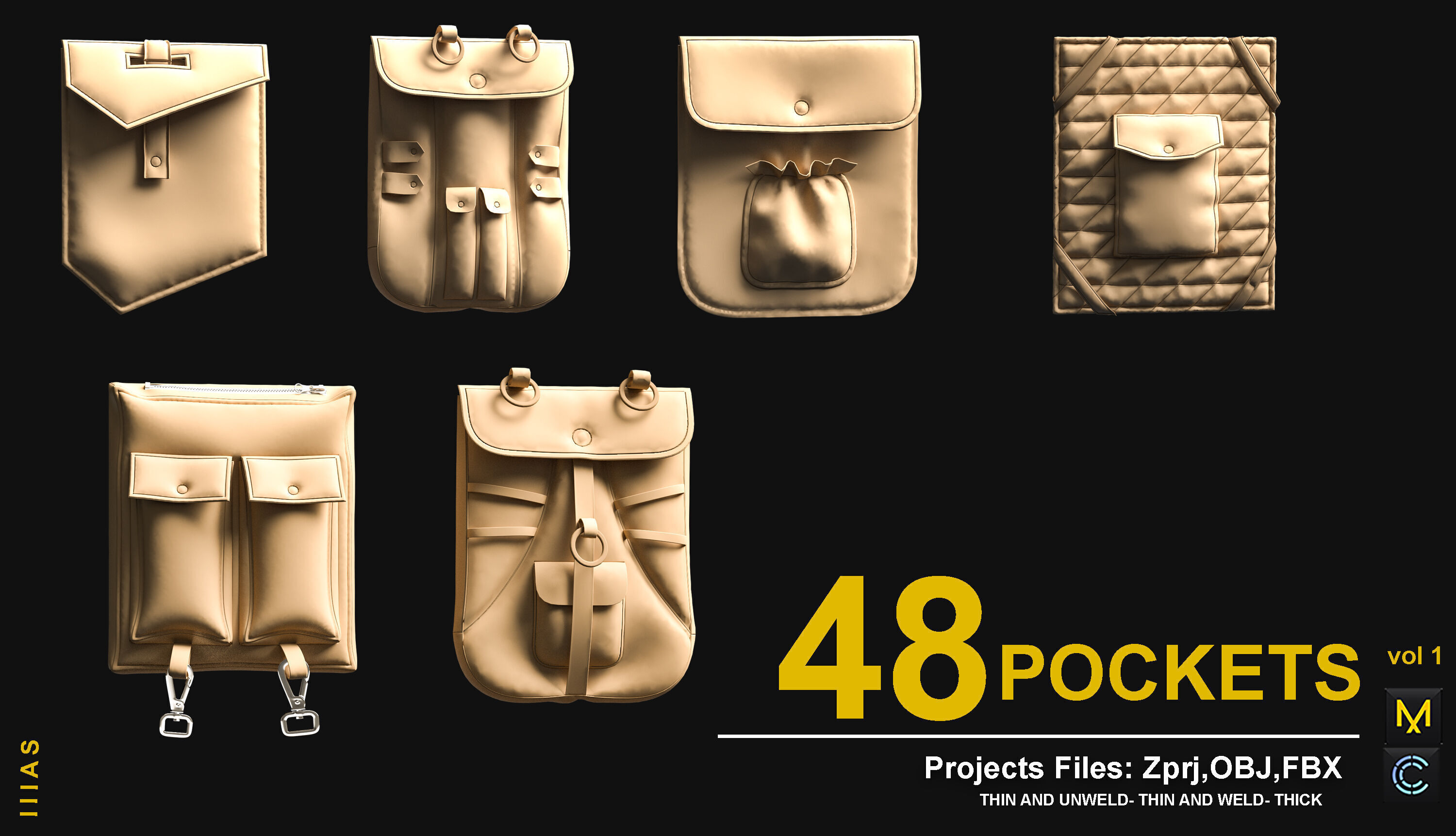pockets 3D model_1