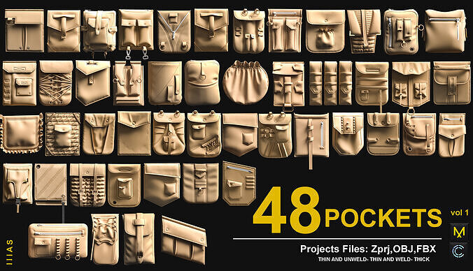 pockets 3D model