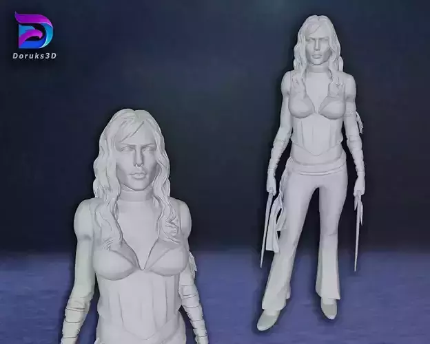 Elektra Jennifer Garner Action Figures Custom 3D Print Model