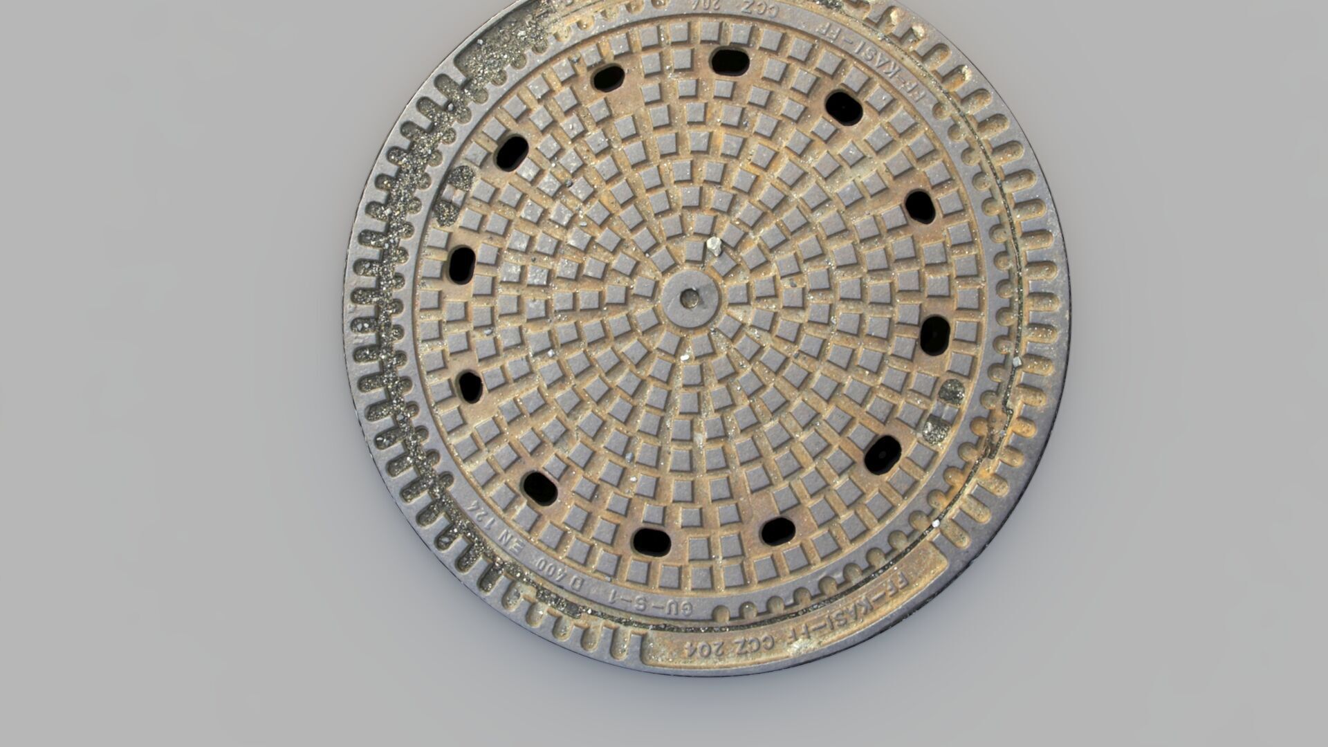 Sewer Grate 06 3D model_4