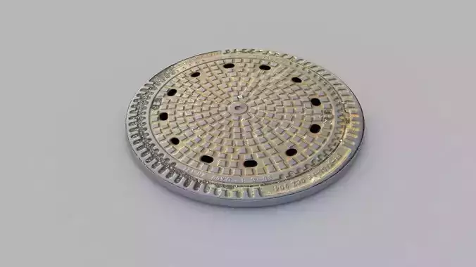 Sewer Grate 06 3D model
