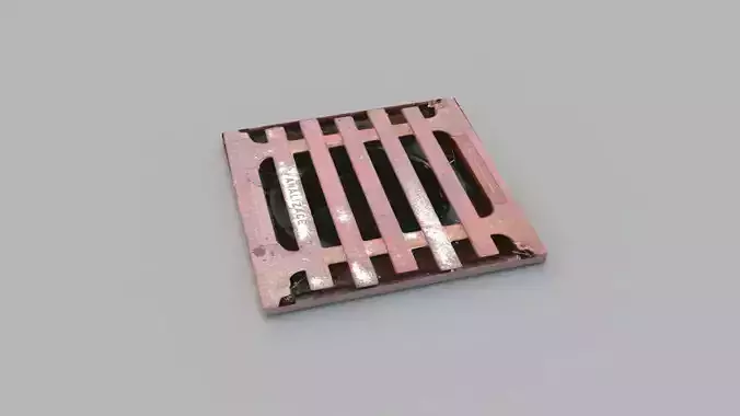 Sewer Grate 09 3D model