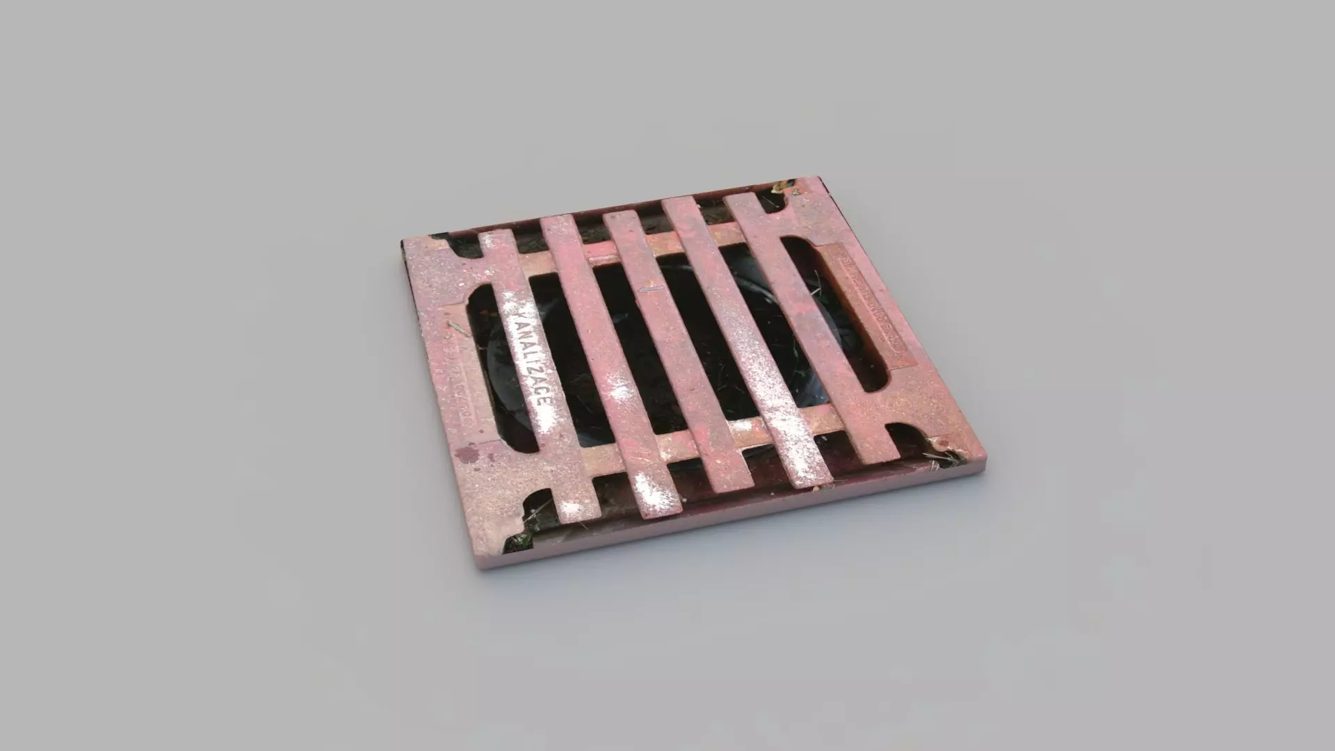 Sewer Grate 09 3D model_0