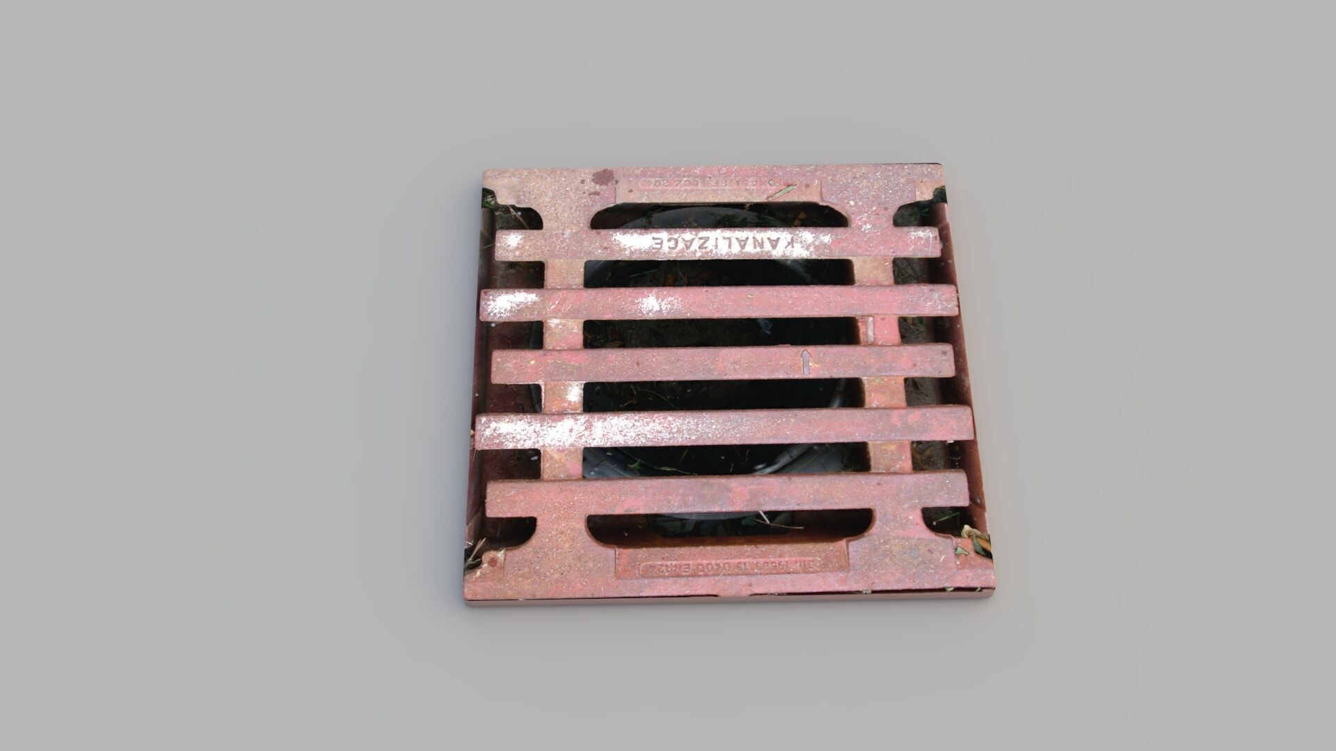 Sewer Grate 09 3D model_2