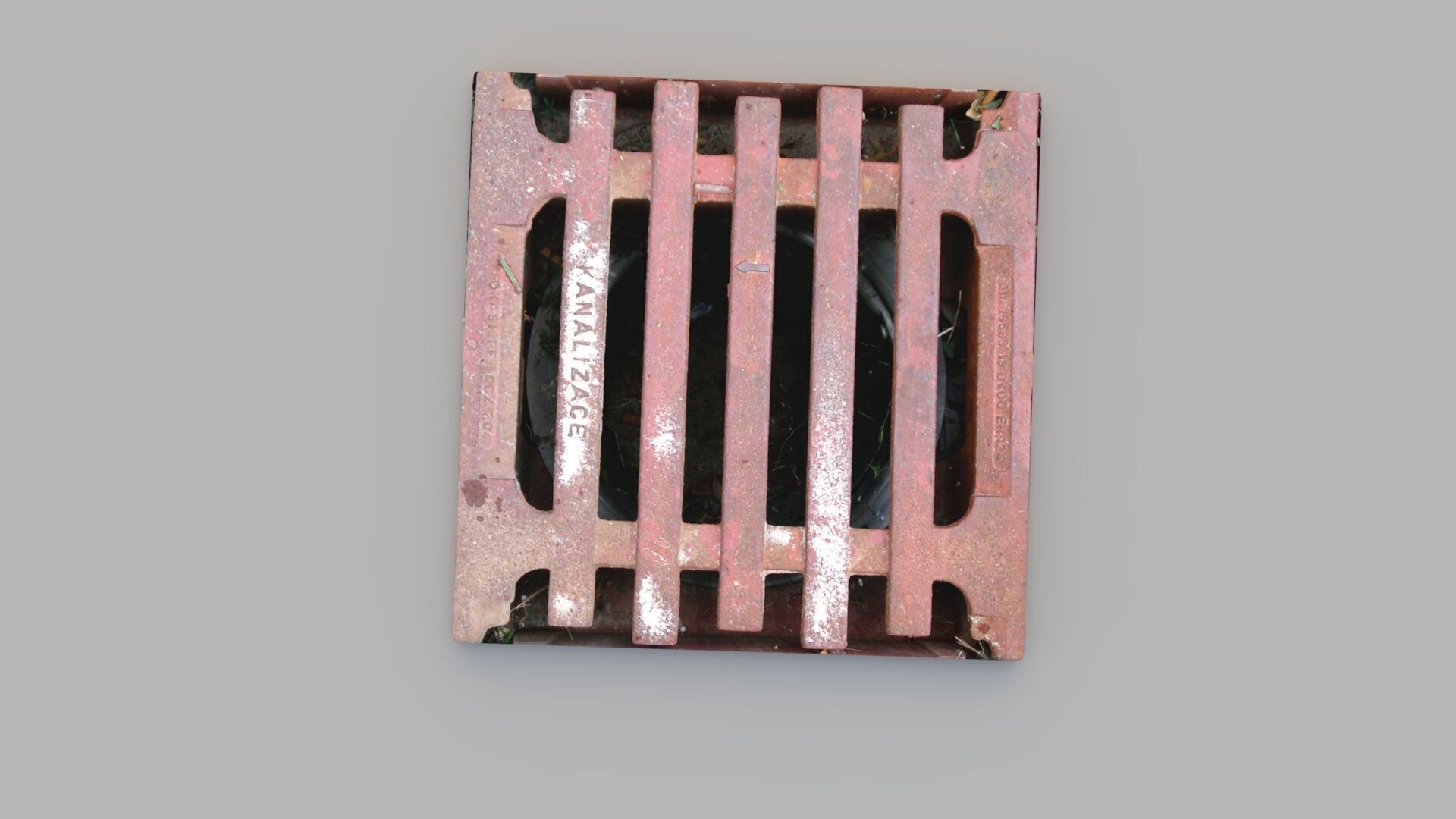 Sewer Grate 09 3D model_4