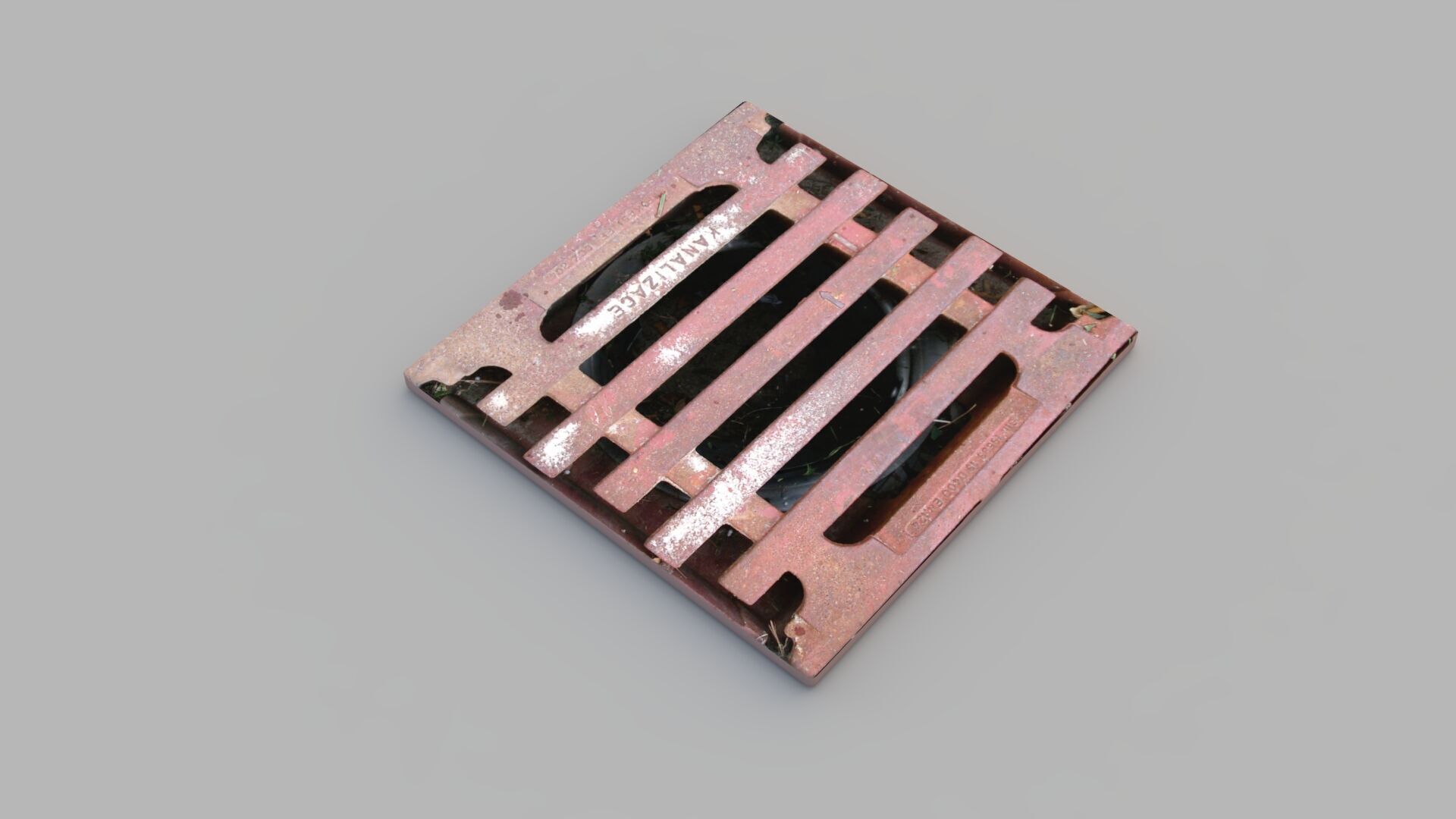 Sewer Grate 09 3D model_1