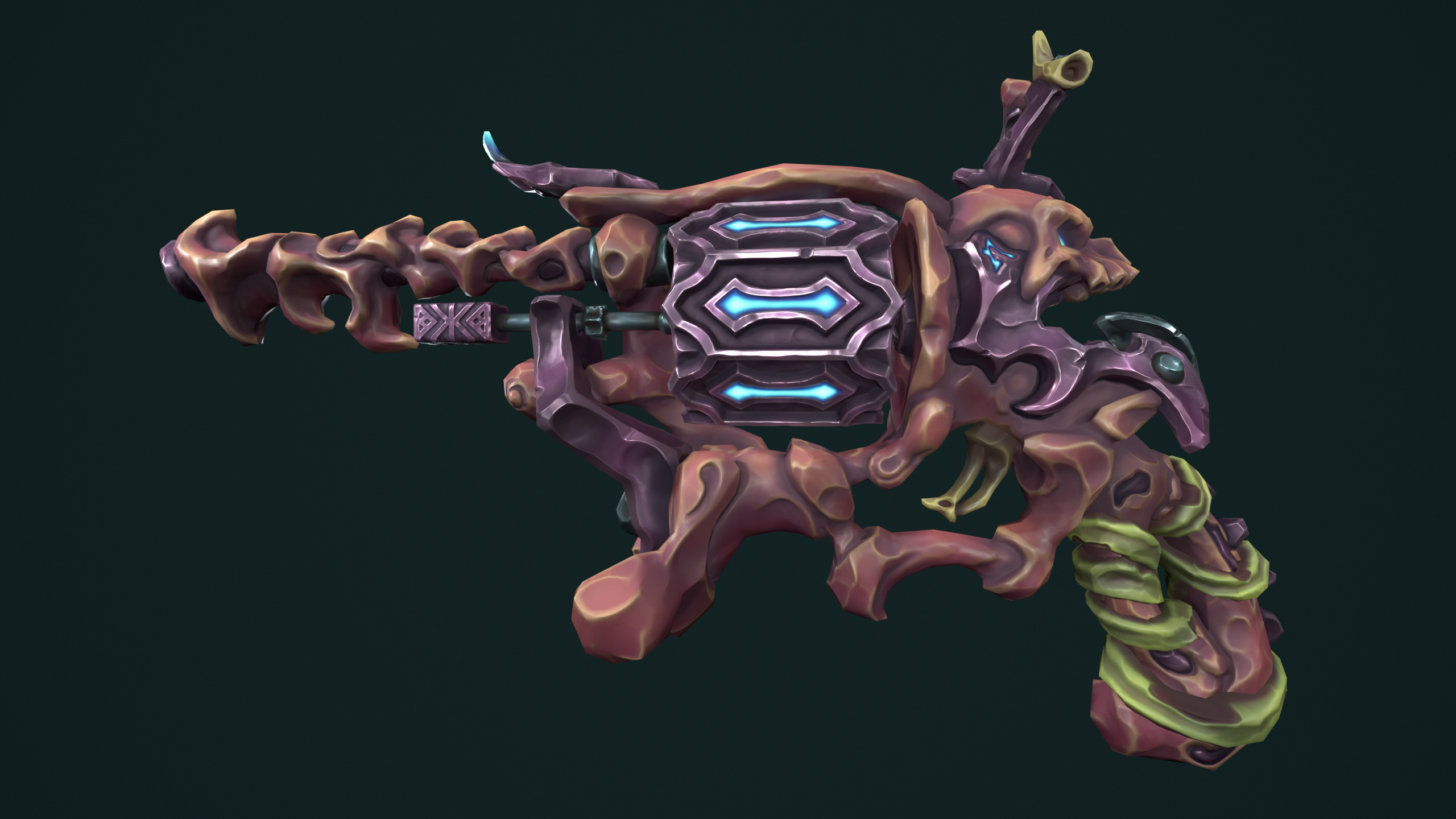 Undead revolver 3d print 3D print model_6