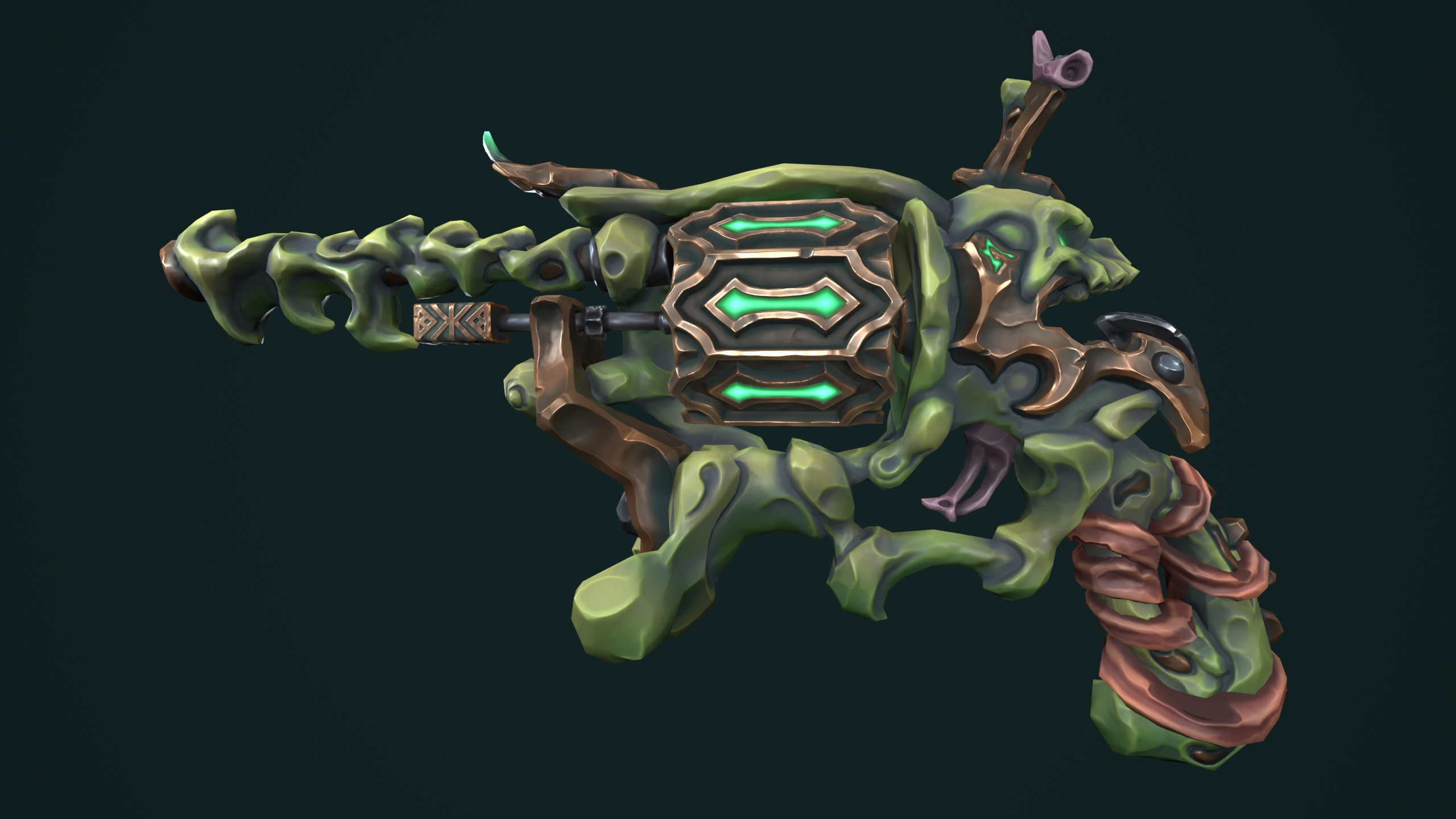 Undead revolver 3d print 3D print model_9