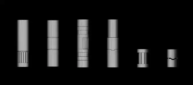 Cylinder pack 2 - N13 Low Poly