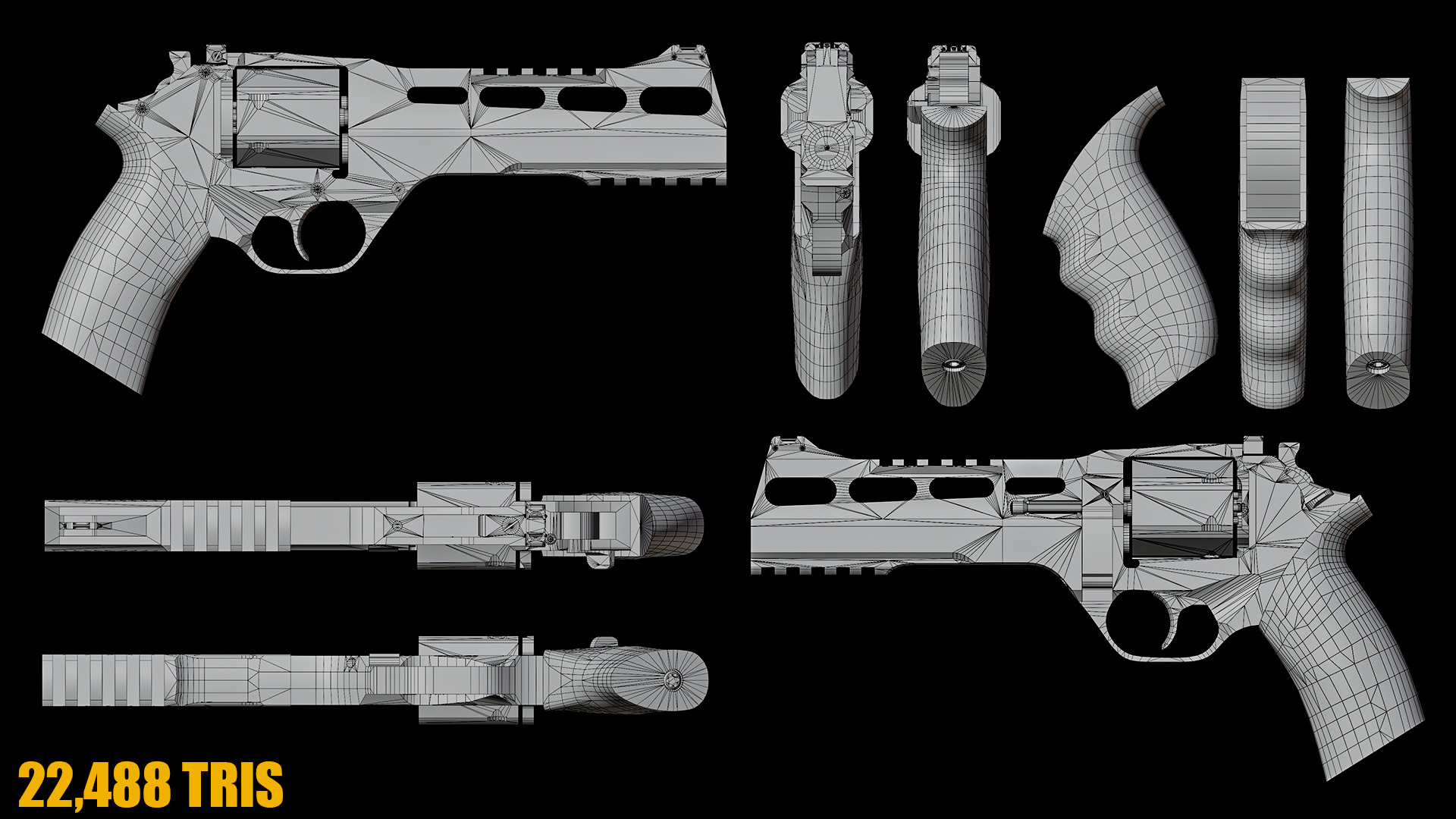 Chiappa Rhino 60DS Low-poly 3D model_32