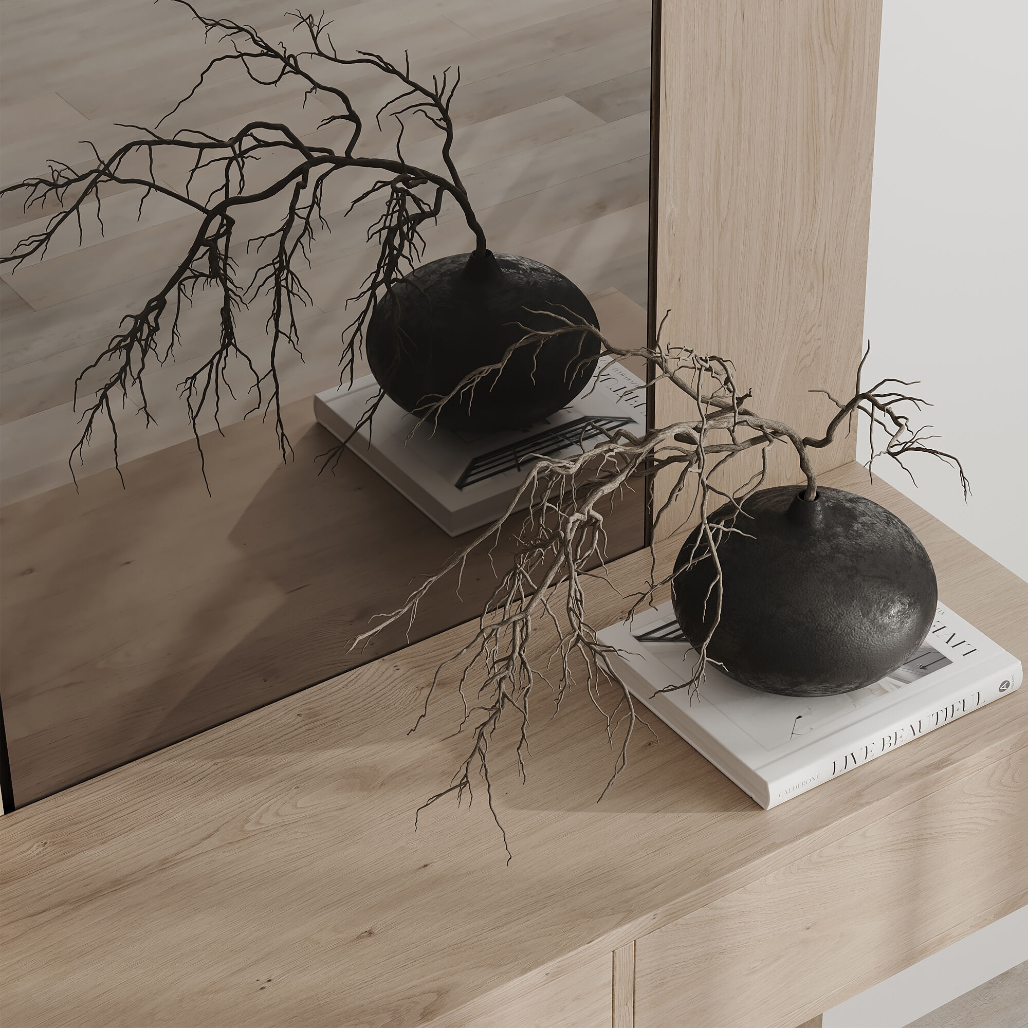 Bedroom Furniture Composition 21 3D model_2