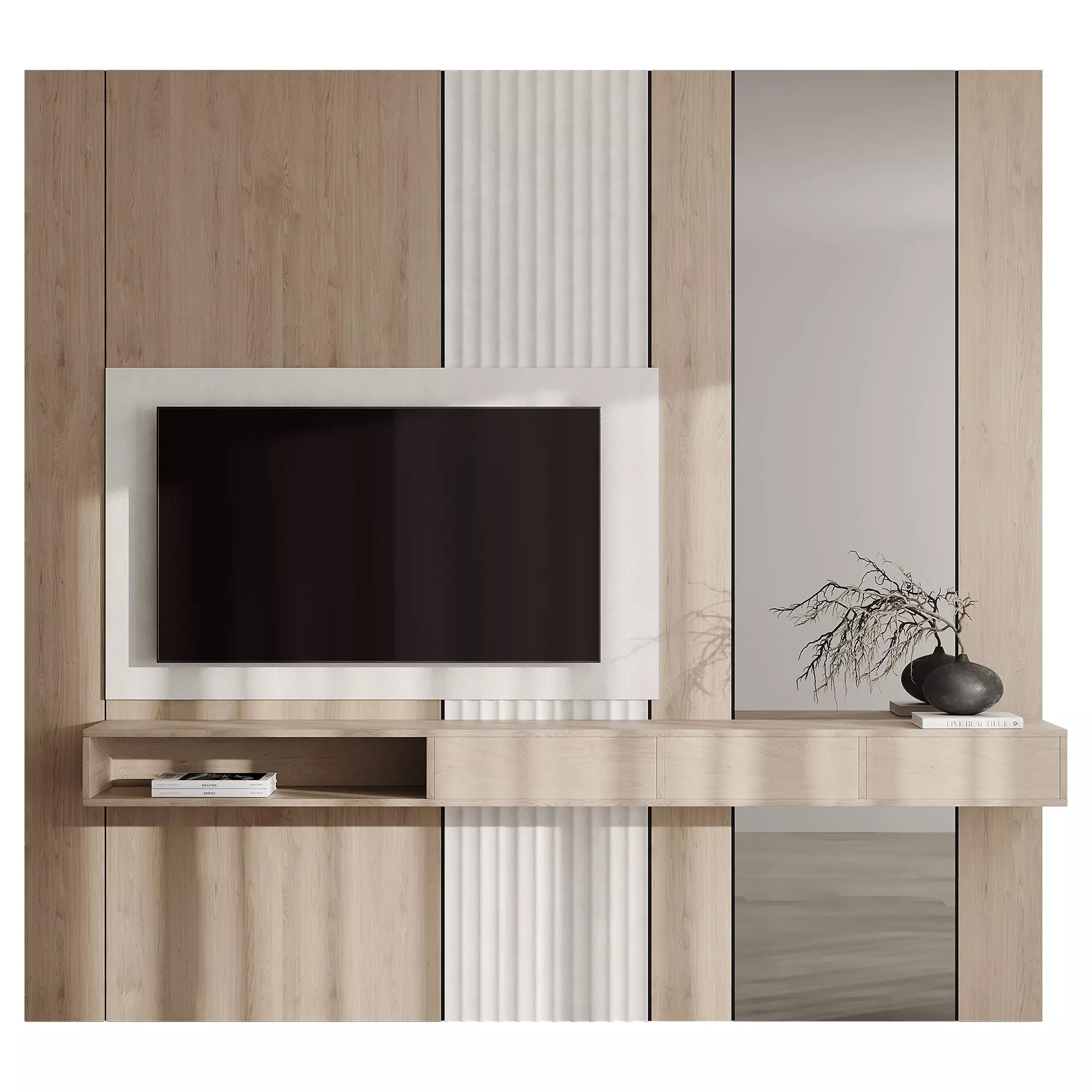 Bedroom Furniture Composition 21 3D model_0