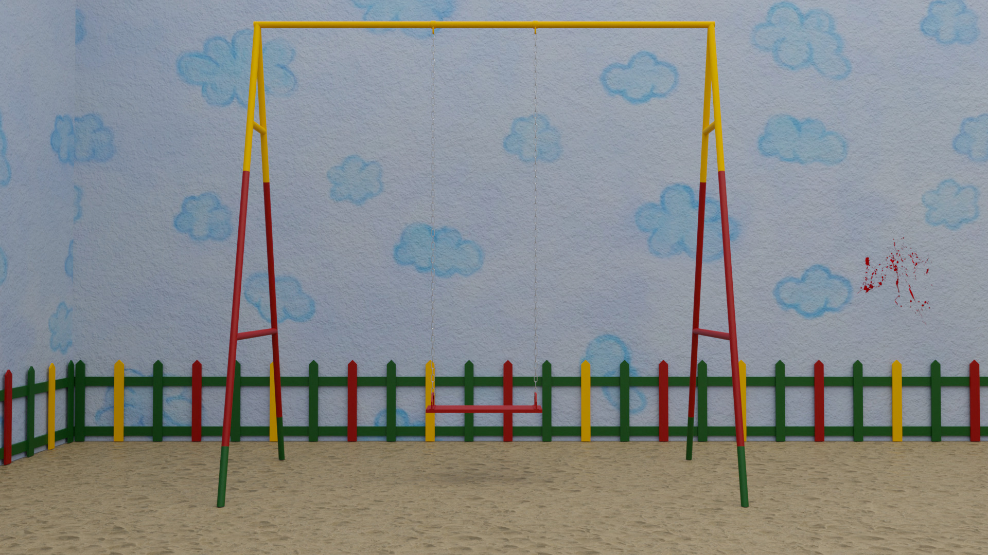 Squid Game Dalgona Playground Map 3D model_5