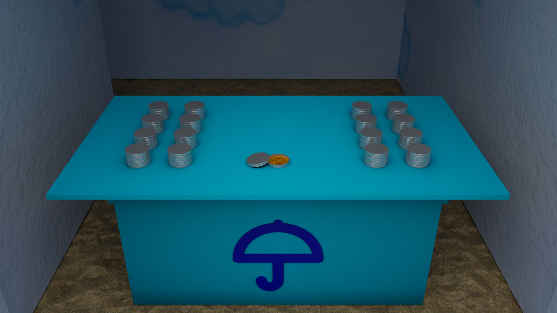 Squid Game Dalgona Playground Map 3D model_10