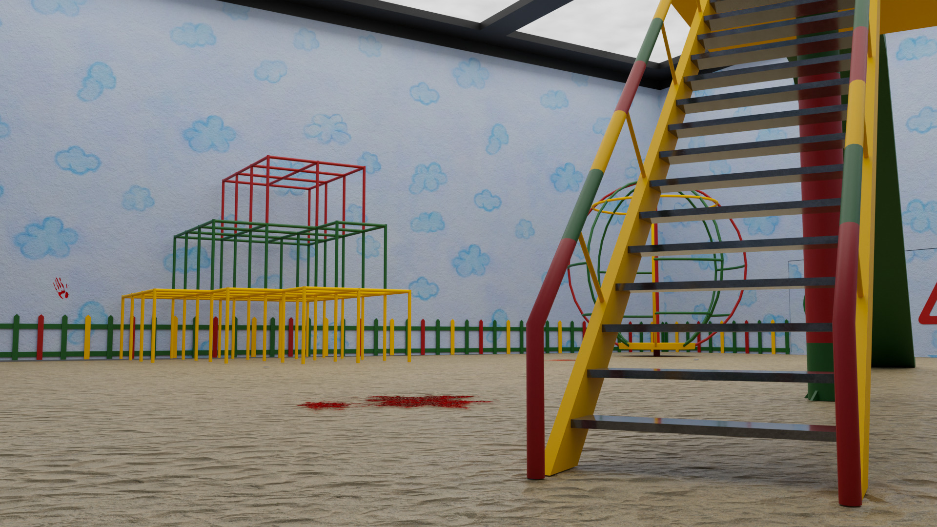 Squid Game Dalgona Playground Map 3D model_8