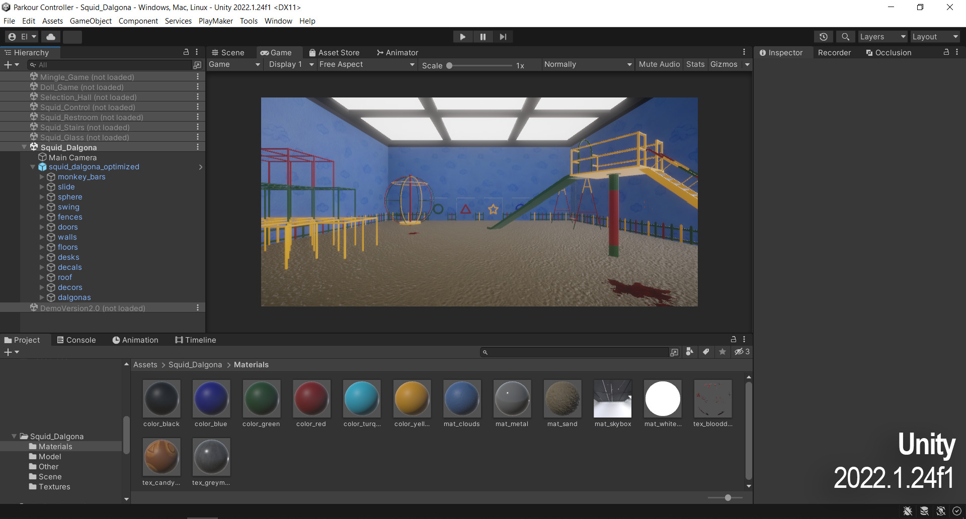 Squid Game Dalgona Playground Map 3D model_15