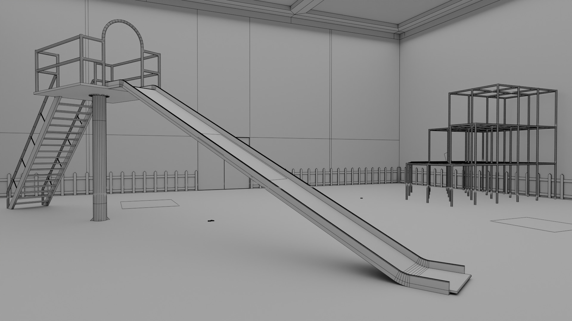 Squid Game Dalgona Playground Map 3D model_13