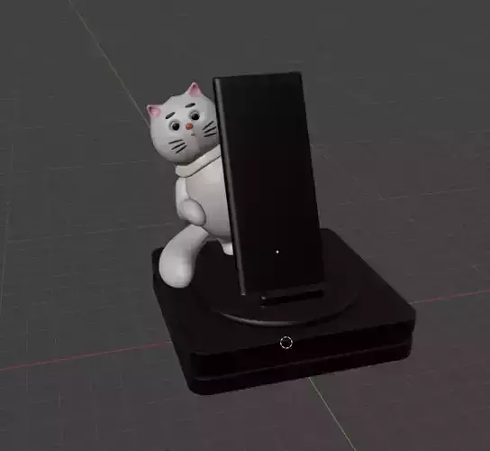 Phone Stand Cat  Behind