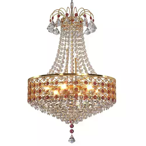 SHRI MAHAL ANTIQUES LED Crystal Big Size Jhumar  3D model