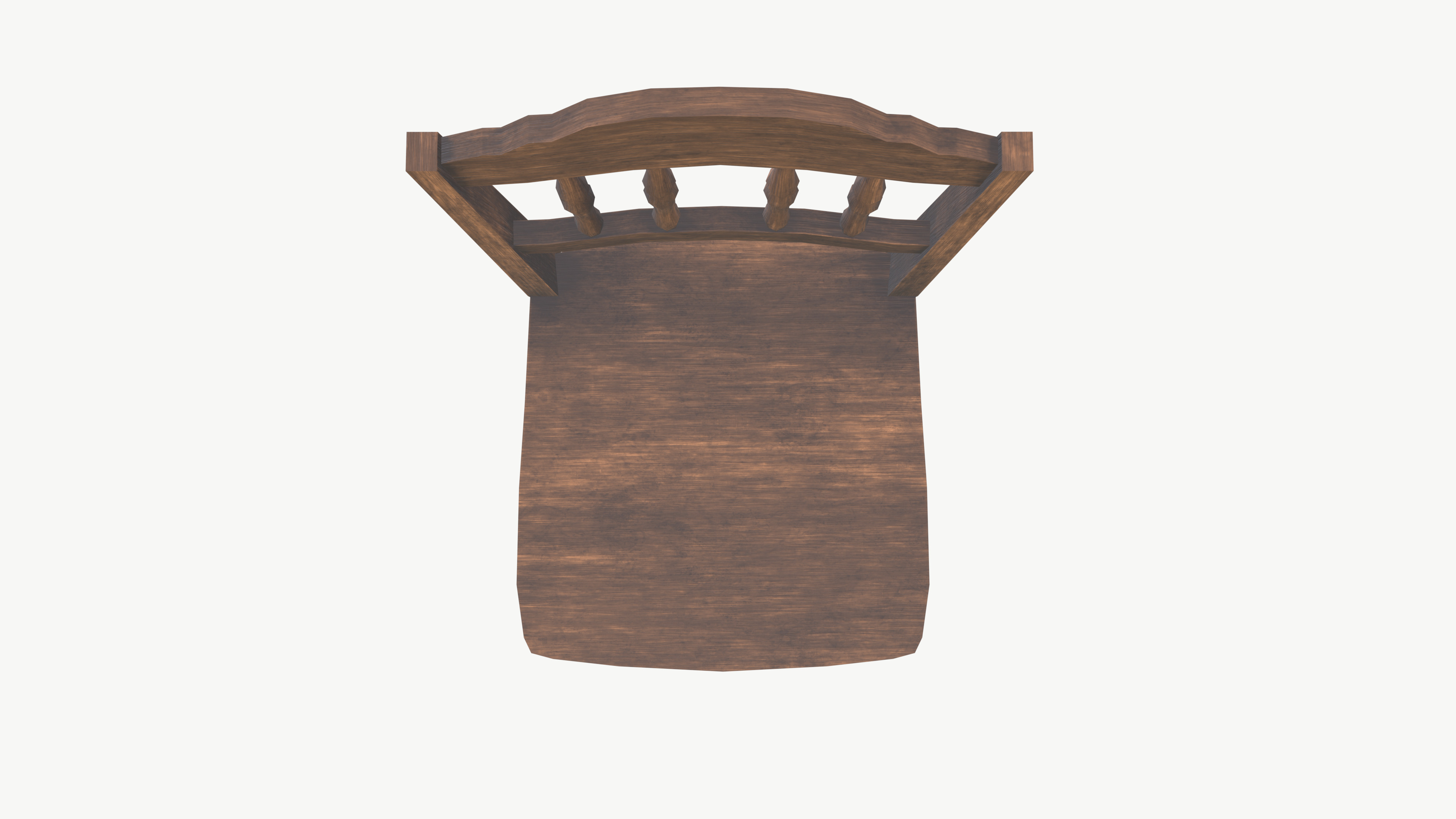 Chair Low-poly 3D model_5