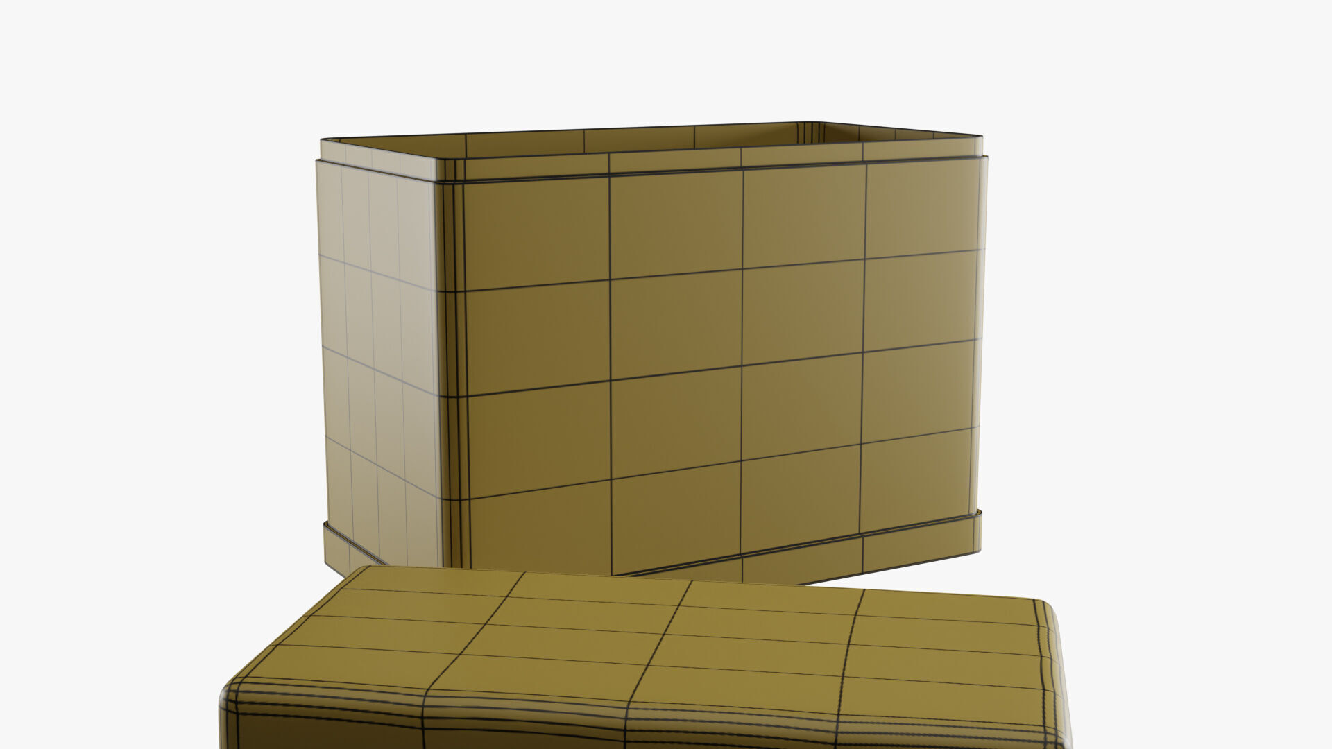 Rectangle Tin Can - 12cm 3D model_42